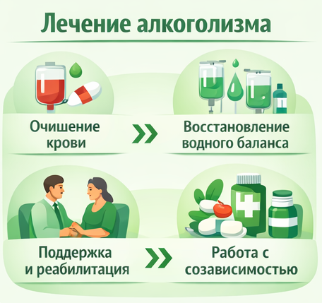 лечение алкоголизма в Армянске этапы